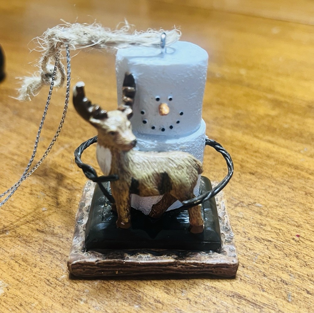 The Original S'mores Ornament Midwest Deer  2.5”Pre Owned With Tag