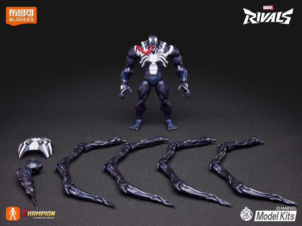 Blokees Marvel Rivals Venom Champion Class Poseable Model Kit Assembly Figure