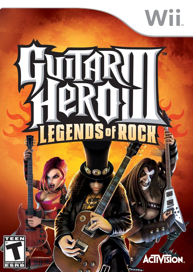 Guitar Hero III: Legends of Rock  (Wii, 2007) w/ 2 GUITARS INCL. SLASH LES PAUL