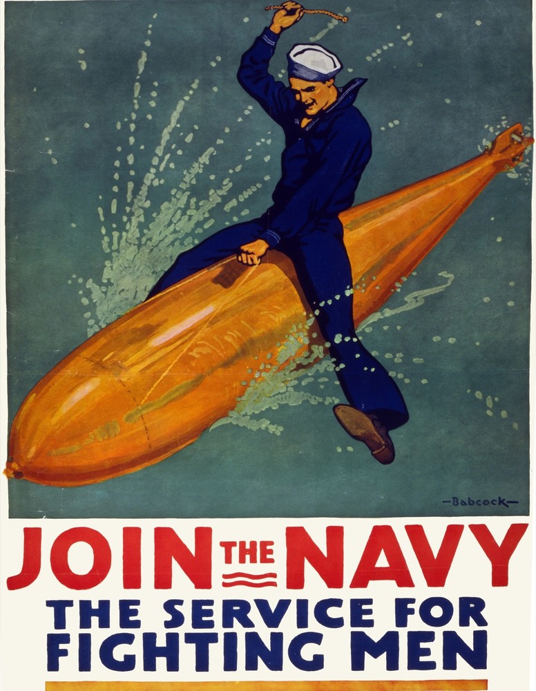 7699.Decoration Poster.Home Room wall design art print.Join the Navy.Torpedo
