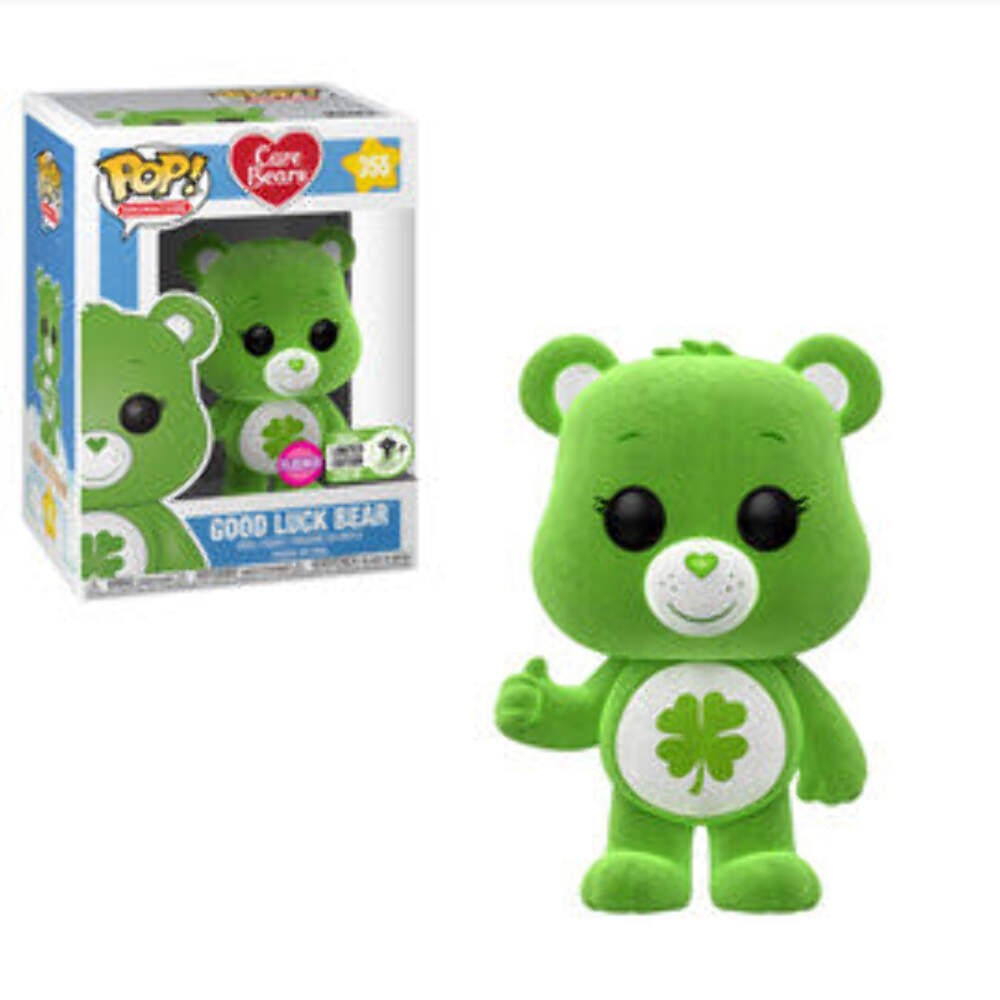Funko POP! Animation: Care Bears - Good Luck Bear (Flocked Missing Sticker)(2018