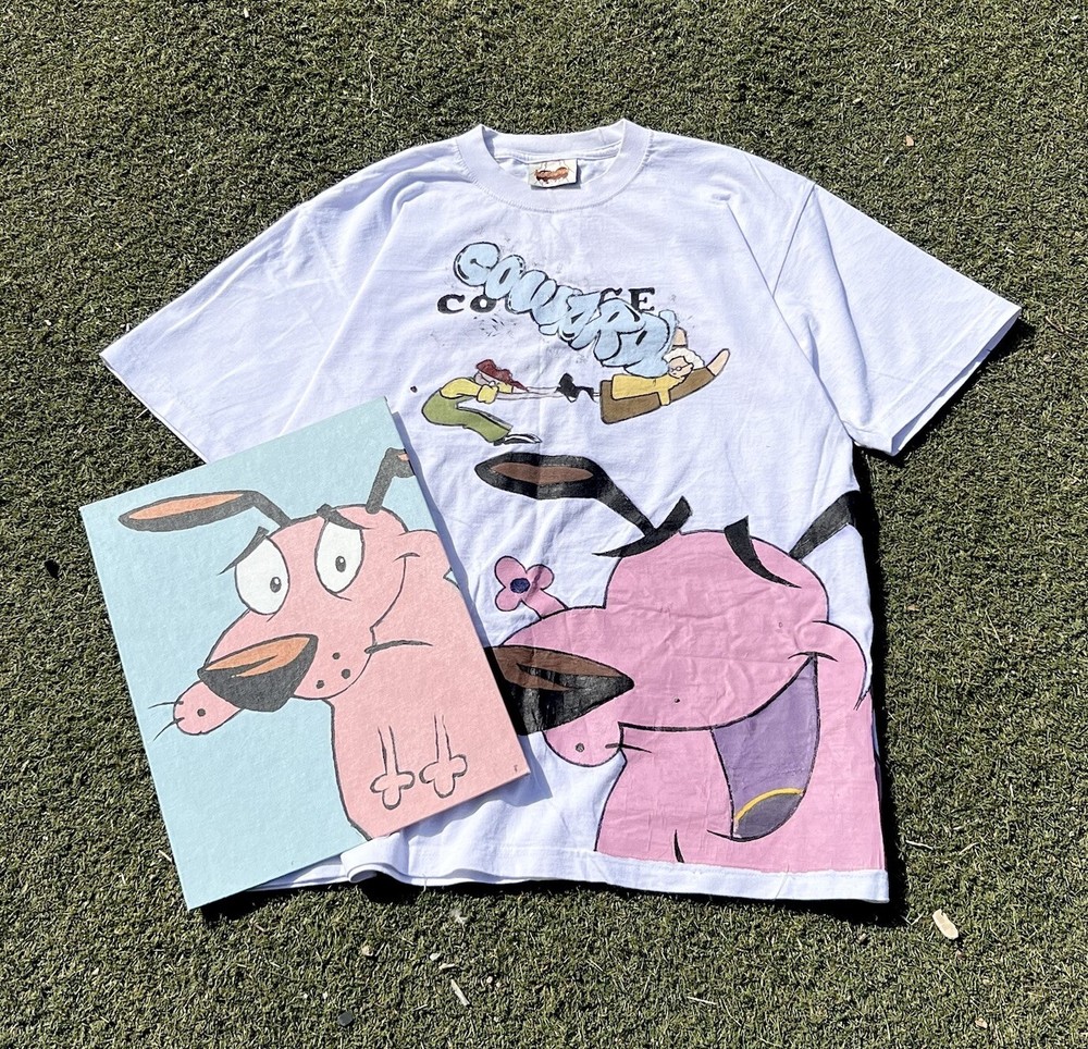 Courage The Cowardly Dog T-Shirt *Heavyweight* (Read Desc)