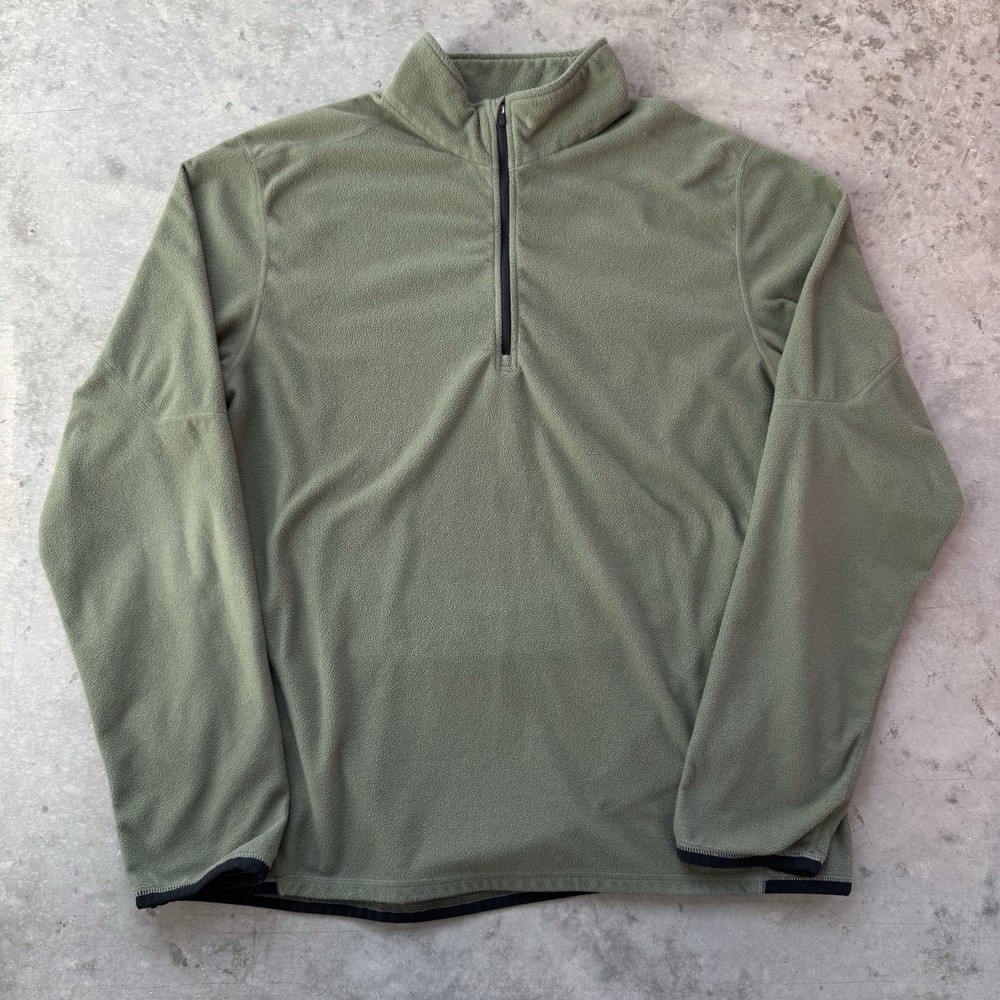 Vintage Y2K Nike Therma Fit 1/4 Zip Fleece Pullover Jacket Gorpcore Green Sz XL