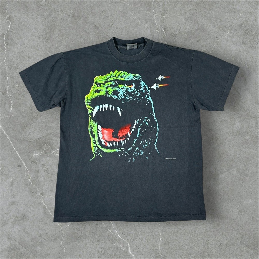 Vintage 1997 Godzilla Sony Movie Promo Size Large Single Stitch Reprint T-Shirt