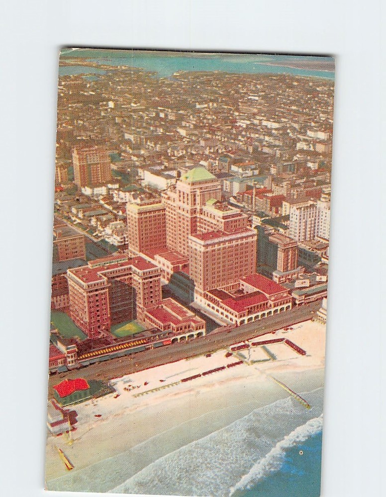 Postcard Aerial View of Chalfonte-Haddon Hall Atlantic City New Jersey USA
