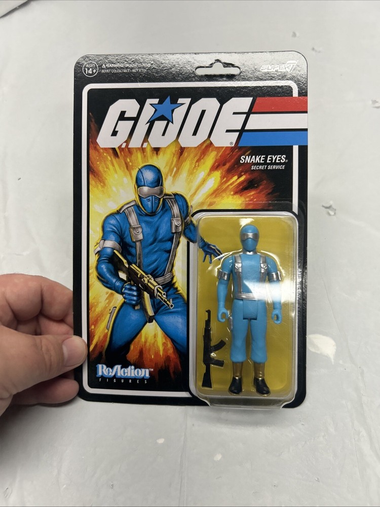2022 GI Joe Snake Eyes Secret Service 3.75 Reaction Figure by Super7