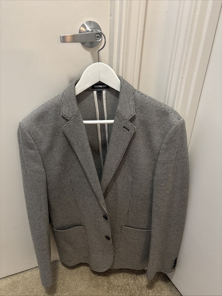 Express Men’s Slim Blazer Front Stitched Pockets