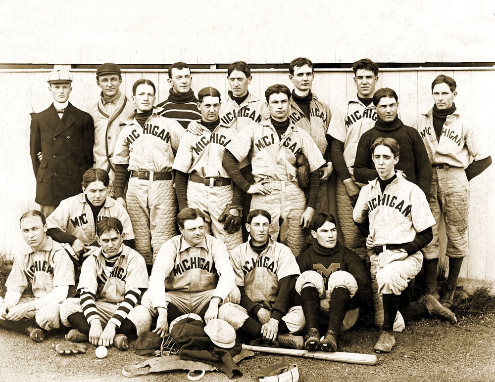 1898 University of Michigan Baseball Team Vintage Old Photo 8.5