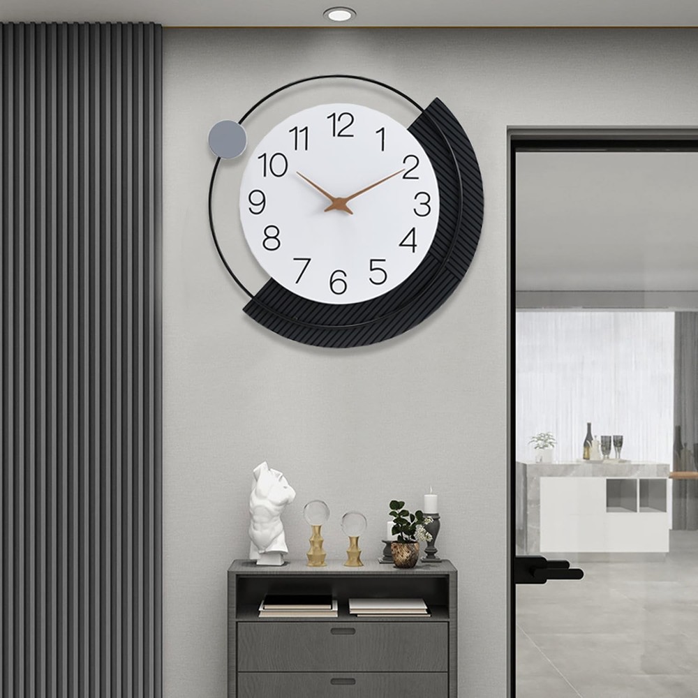 Dankeit Decorative Wall Clock, Silent Non-Ticking Quartz Battery Operated, La...