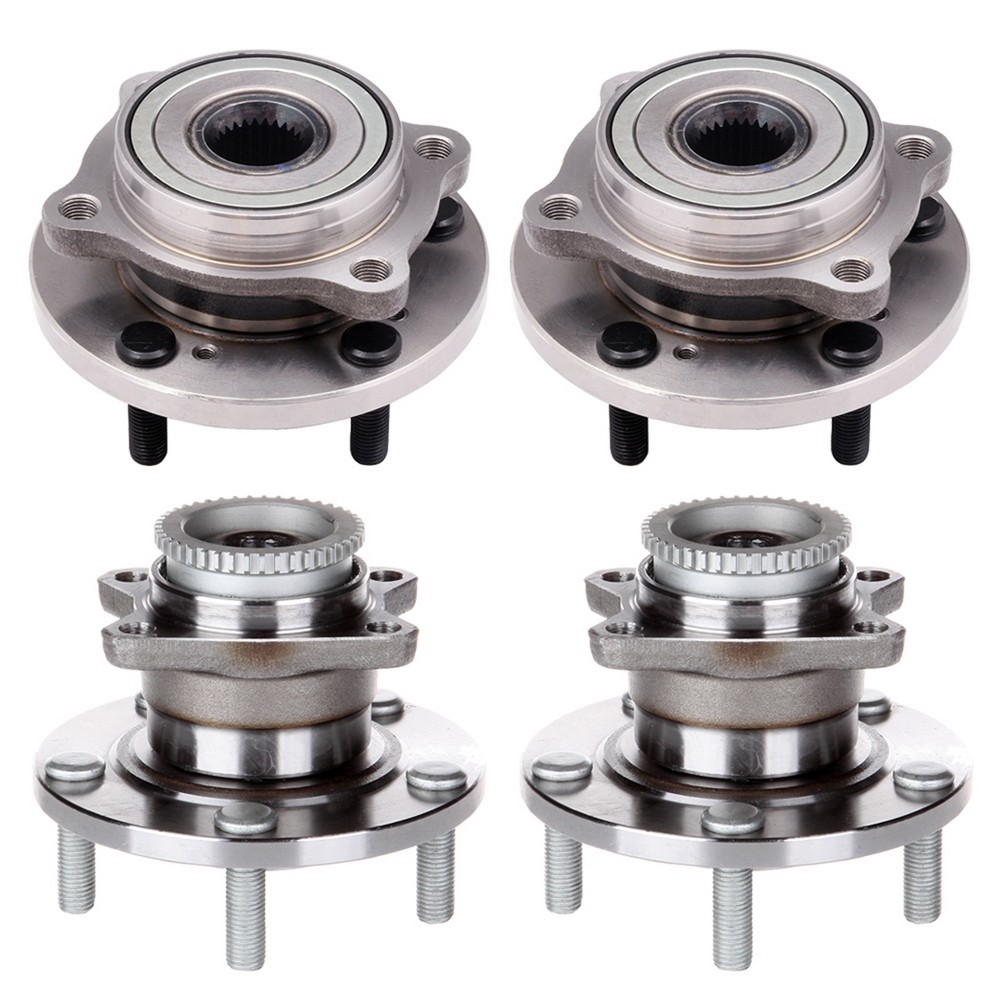 4PCS Wheel Hub Bearing W/ ABS Front Rear FWD For Mitsubishi Galant Eclipse 04-12