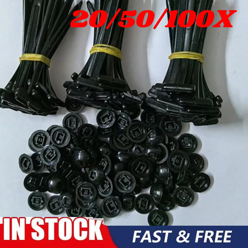 Heavy Duty Self-Locking Nylon Zip Ties with Buckle Holder