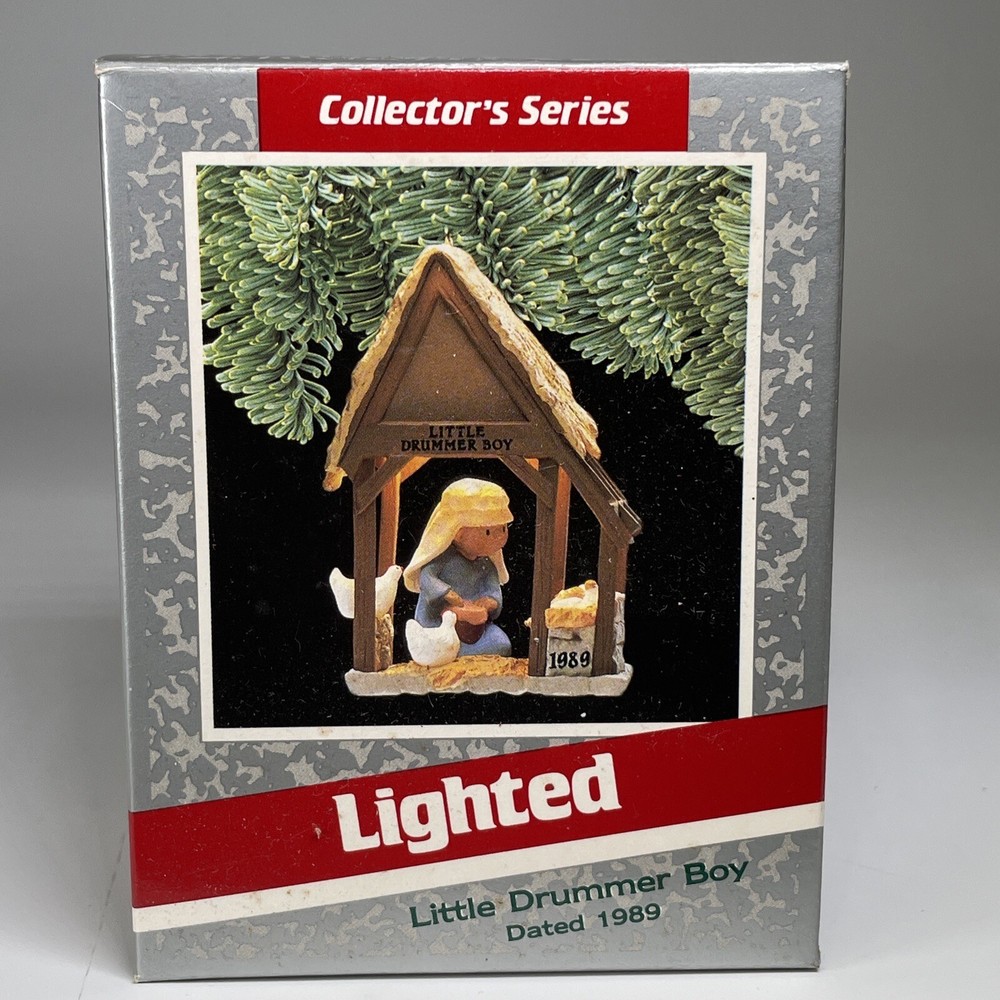 HALLMARK 1989 LITTLE DRUMMER BOY LIGHTED ORNAMENT Keepsake Magic