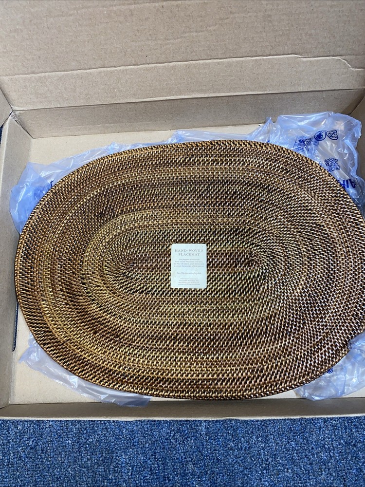 William Sonoma Hand Woven Nitro Fiber Placemats Set Of 4