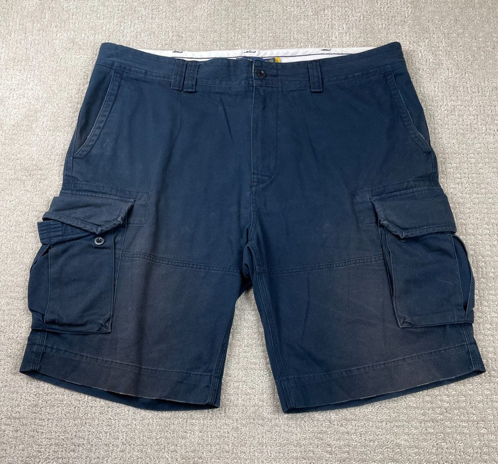Polo Ralph Lauren Cargo Shorts Mens 42T Navy Blue Utility Fatigues Paratrooper