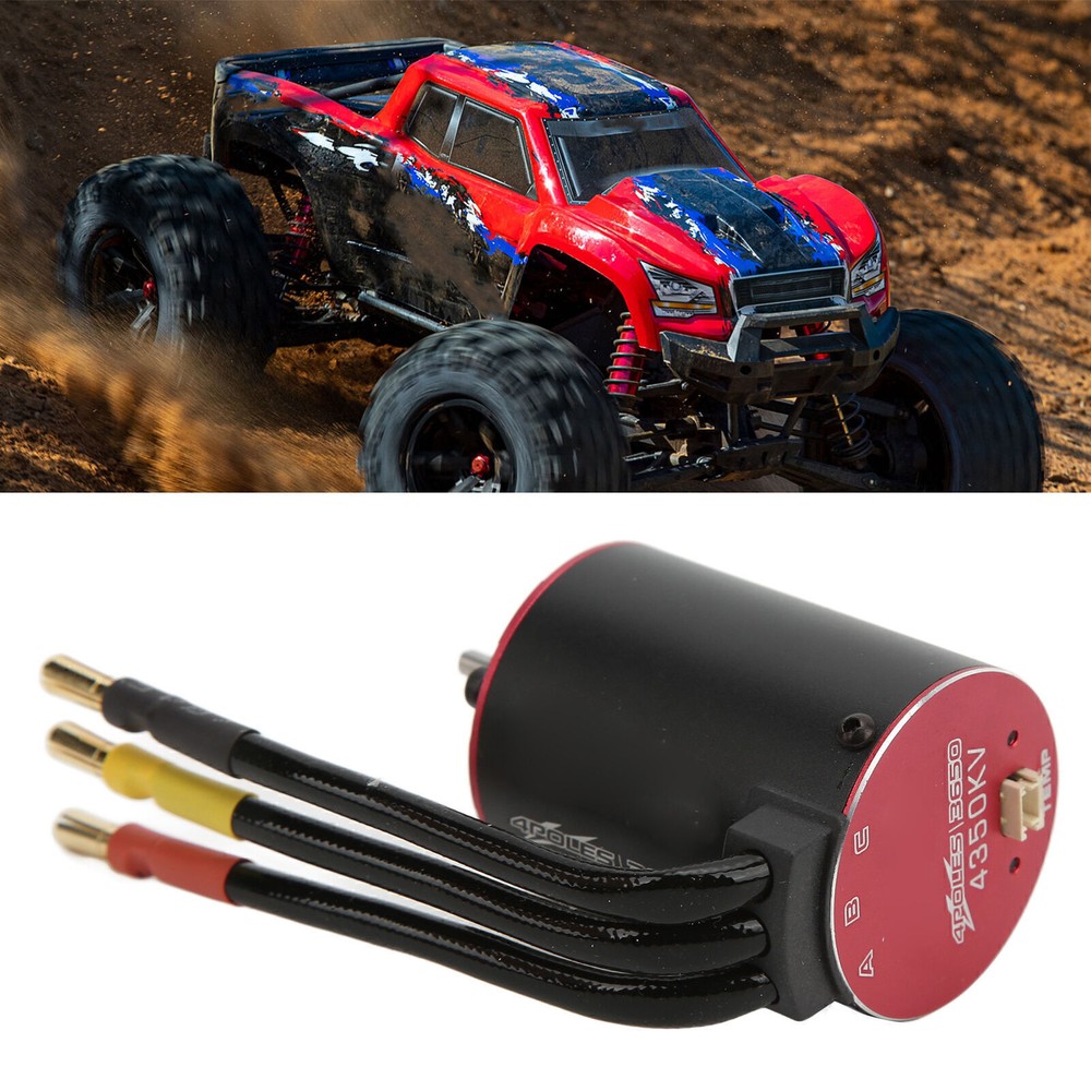 3650 4350KV Brushless Motor 4 Pole Supersonic Brushless Motor with Temperature