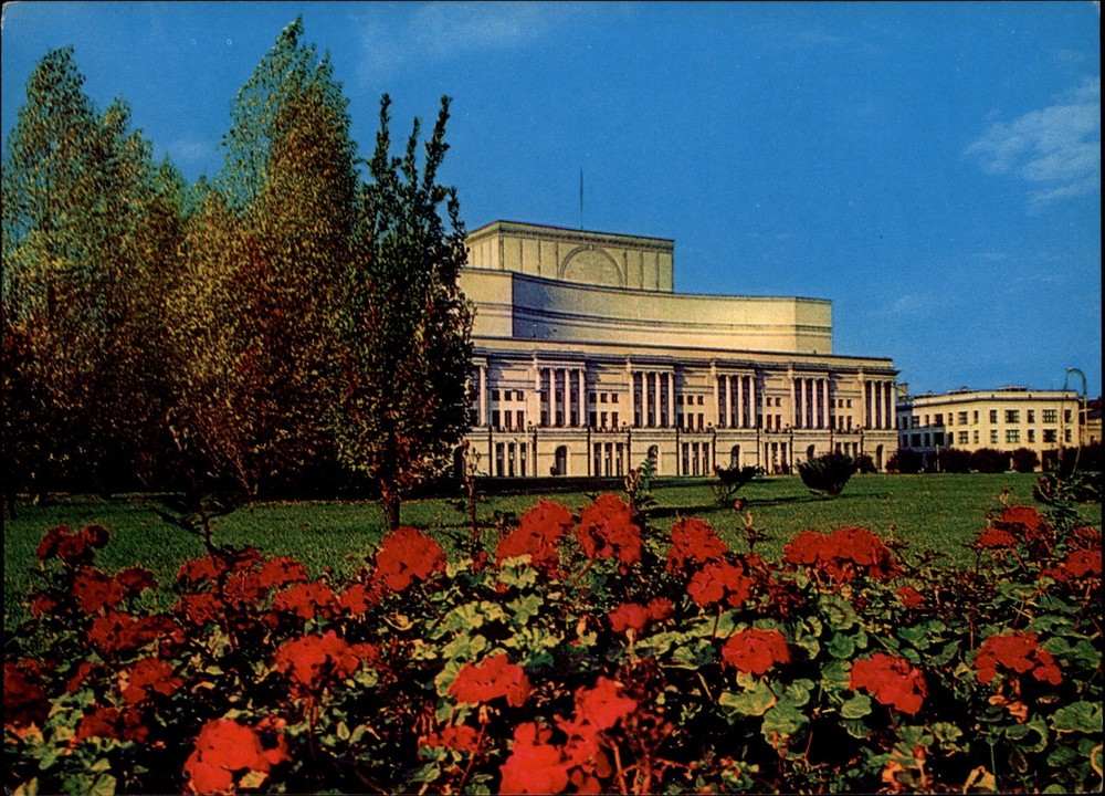 Teatr Wielki Warsaw Poland vintage postcard b674
