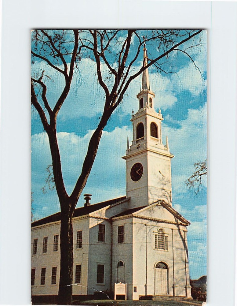 Postcard The First Congregational Church Hadley Massachusetts USA