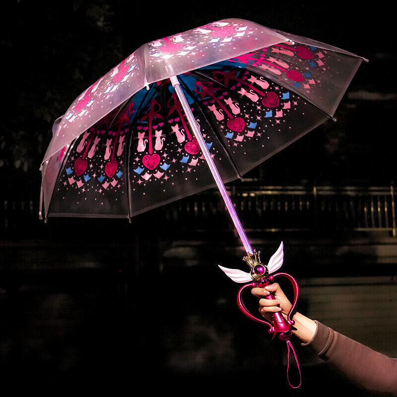 Sailor Moon Magic LED Umbrella for Sun Rain Cosplay Christmas Gift