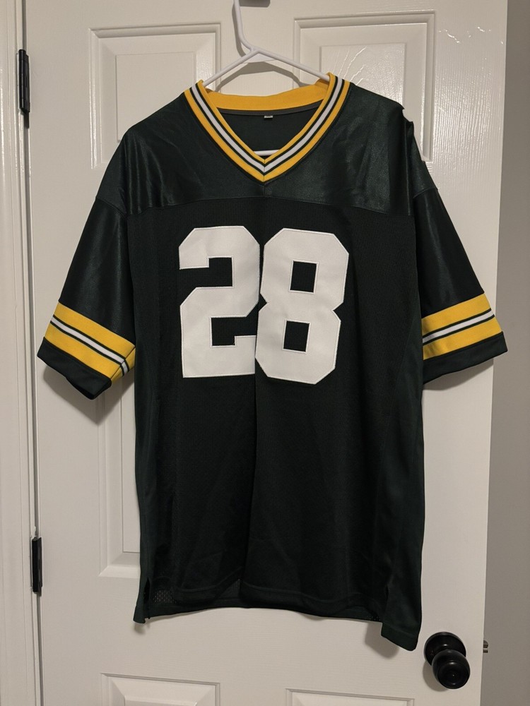 AJ Dillon 28 Nike On Field Home Game Jersey Green Bay Packers Size XL