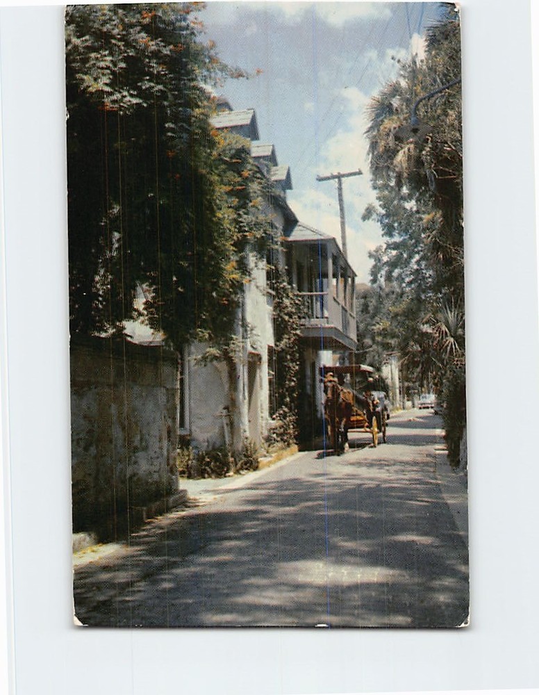 Postcard Aviles Street Saint St. Augustine Florida USA North America