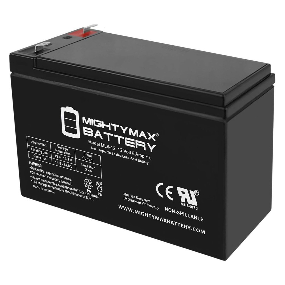 Mighty Max 12V 8Ah SLA Replacement Battery for APC Smart-UPS 750 UB1270