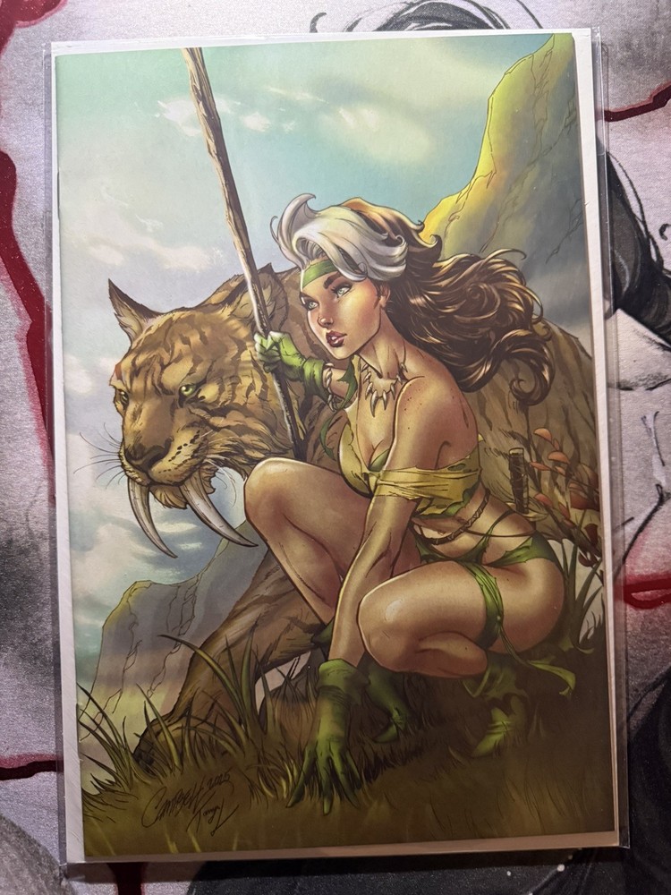 Rogue Savage Land #5 Marvel Comics 2025 1:100 J Scott Campbell Virgin Variant Nm