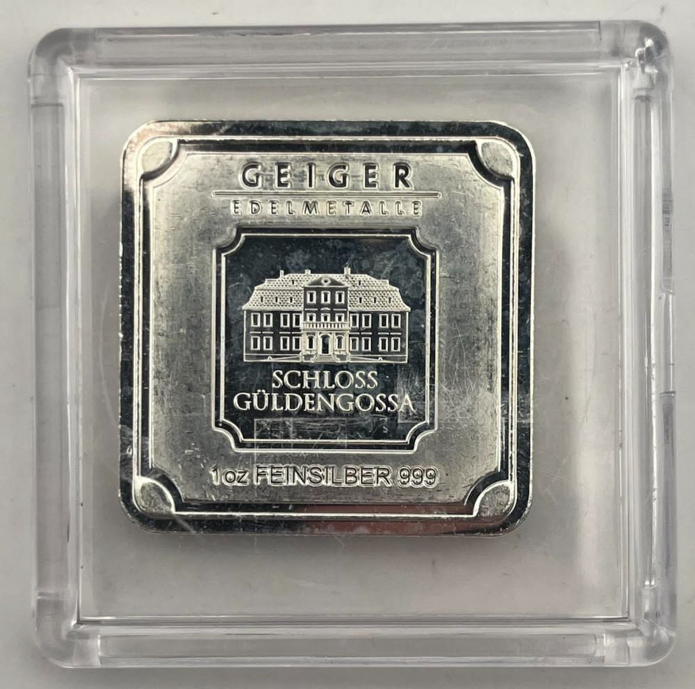 Geiger Edelmetalle 1 oz .999 Fine Silver Bar