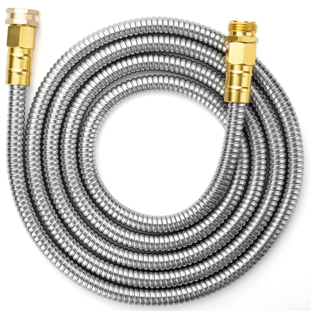 Garden Hose, 10 Feet, Stainless Steel Hose, Metal Hose, Metal Garden Hose