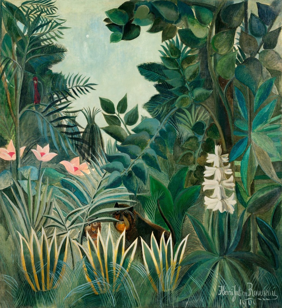 Henri Rousseau The Equatorial Jungle Vintage Wall Art Poster Print