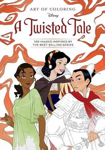 Art of Coloring: A Twisted Tale - Paperback, by Disney Books - Very Good