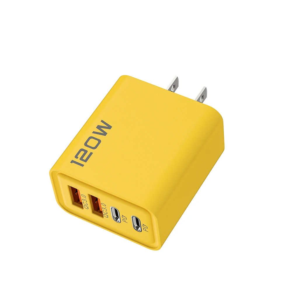 120W 4-Port USB Fast Charger Wall Block for Ipad Iphone Samsung For All Cell