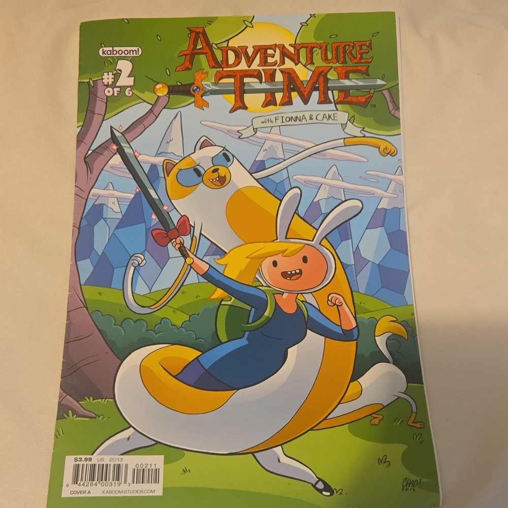 kaboom! Adventure Time #2 Fionna Cake Regular Show Comic Book Cover A 2013