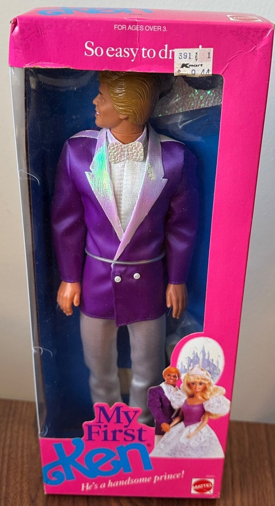 My First Ken Doll 9940 handsome Prince Barbie New 1989 PP
