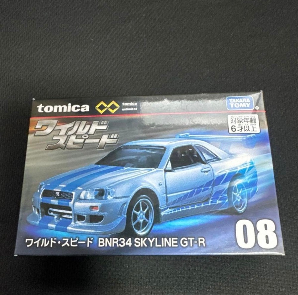 Takara Tomy Tomica Premium Unlimited 08 Wild Speed BNR34 Skyline GT-R