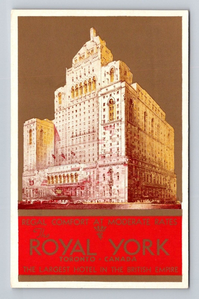 Toronto Ontario-Canada, The Royal York Hotel, Scenic, Vintage Souvenir Postcard