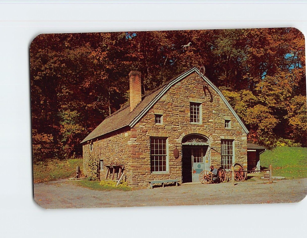 Postcard Blacksmith Shop Farmers' Museum Cooperstown New York USA