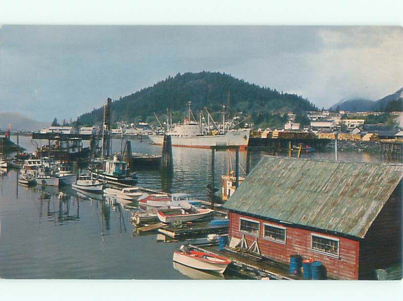 Pre-1980 BOAT SCENE Wrangell Alaska AL m/09 AF4264