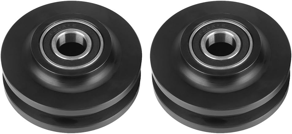 Sturdy Sliding Barn Door Wheels - 2 Pcs Hardware for Domestic Use