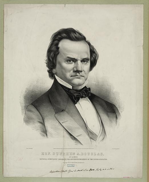 Stephen A Douglas Illinois 1860 Currier Ives Democratic Presidential Candidate