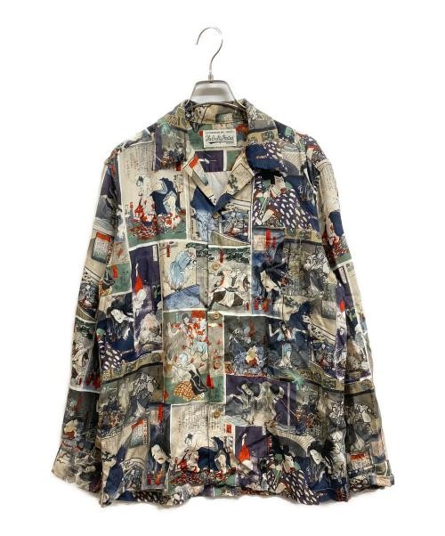 Wacko Maria Muzan-Eki Open Collar Shirt in Medium Size M