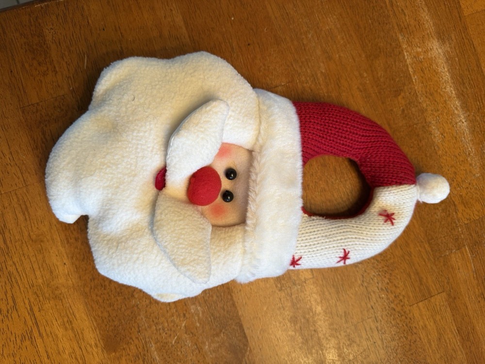 Santa Claus Door Knob Hanger Christmas Decoration Holiday Decor