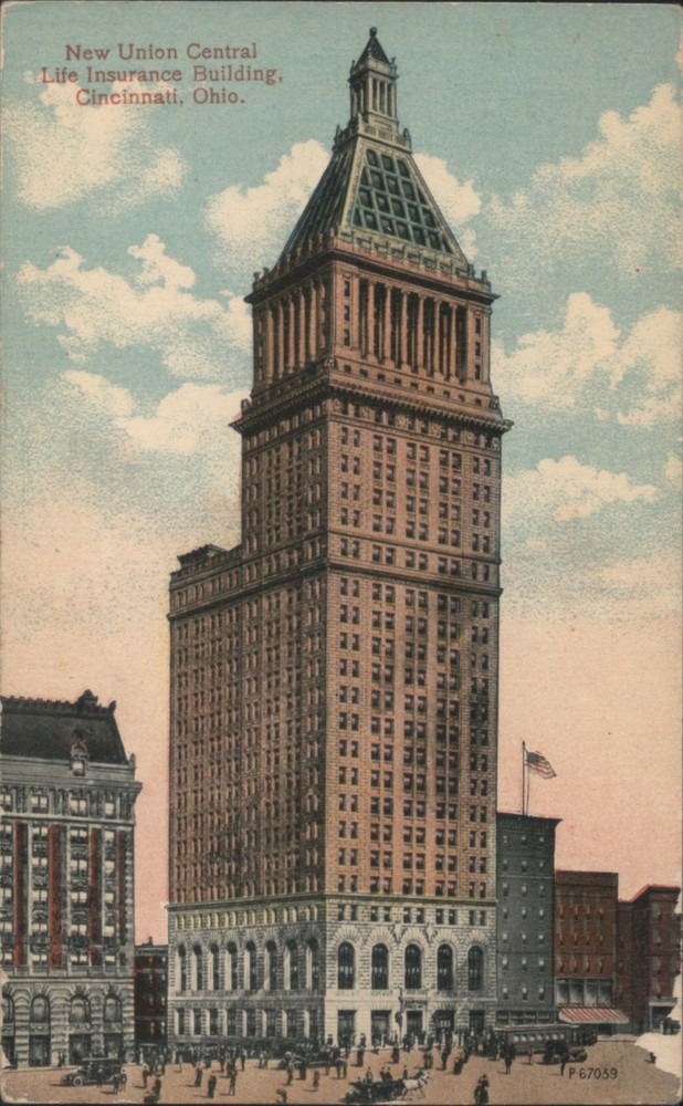 Cincinnati, Ohio OH New Union Central Life Insurance Building Vintage Postcard