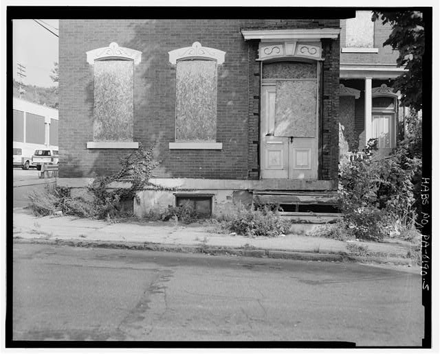 Photo:Pittsburgh PA 1222 Reddour Street House Boarded Windows 1900s
