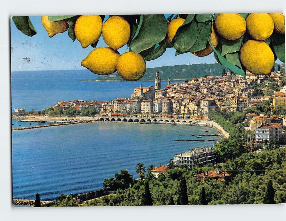 Postcard Vue générale et le Cap Martin Menton France