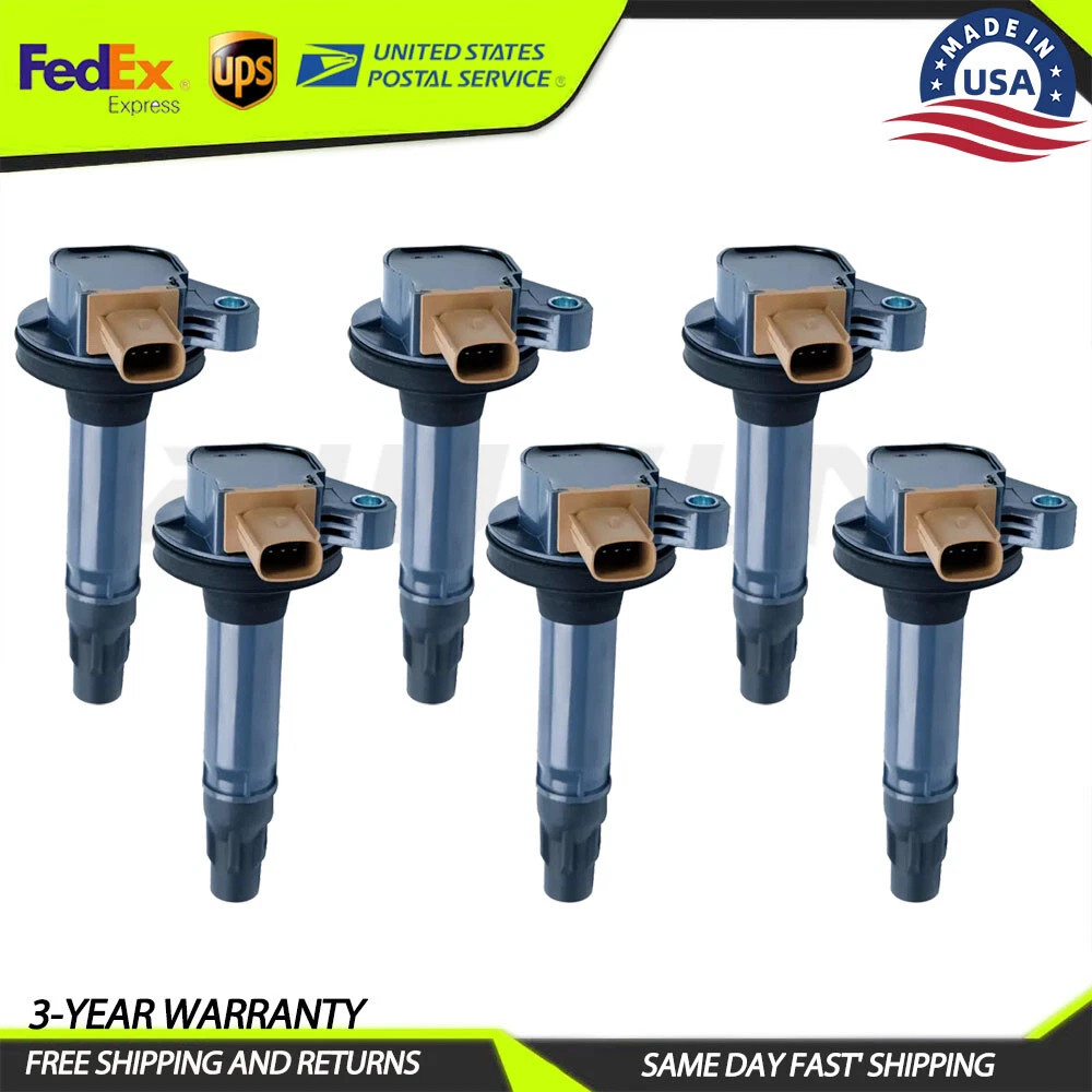 6PCS Ignition Coils BL3E-12A375-CA For 2011-2016 Ford F-150 3.5L Lincoln MKT