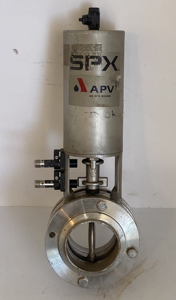 Spx  Butterfly Valve: 3-1/2 in Tube Size, 2-7/8” Gate Opening Air Actuator