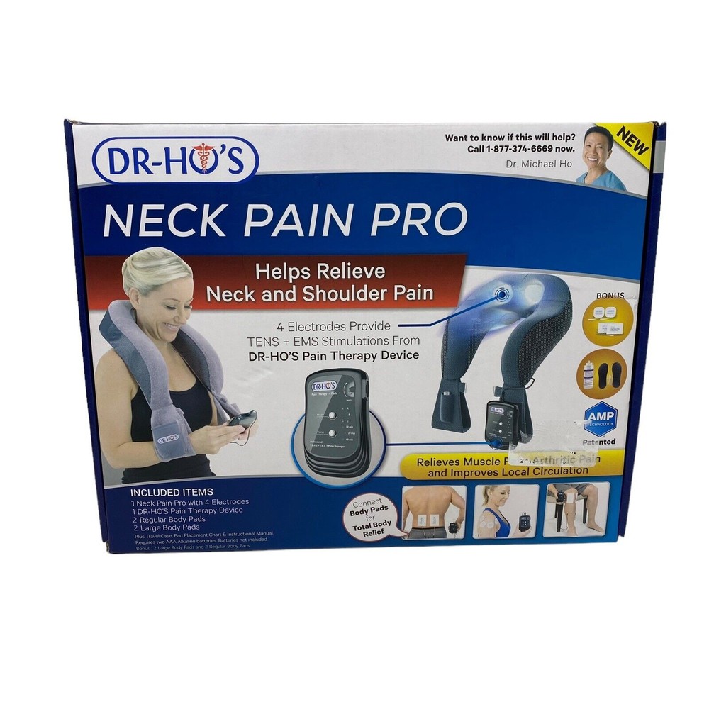 Dr Ho Neck Pain Pro TENS EMS Device for Shoulder Muscle Relief Massager New