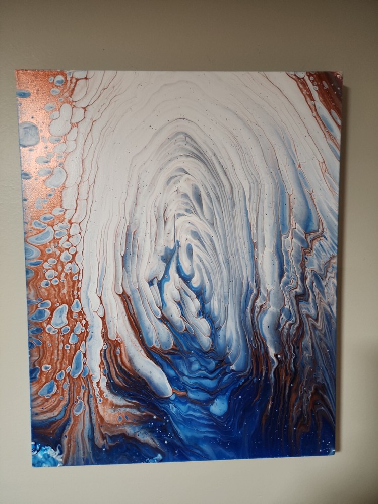 #05 Forest Trail 20x16 acrylic on canvas abstract art-image