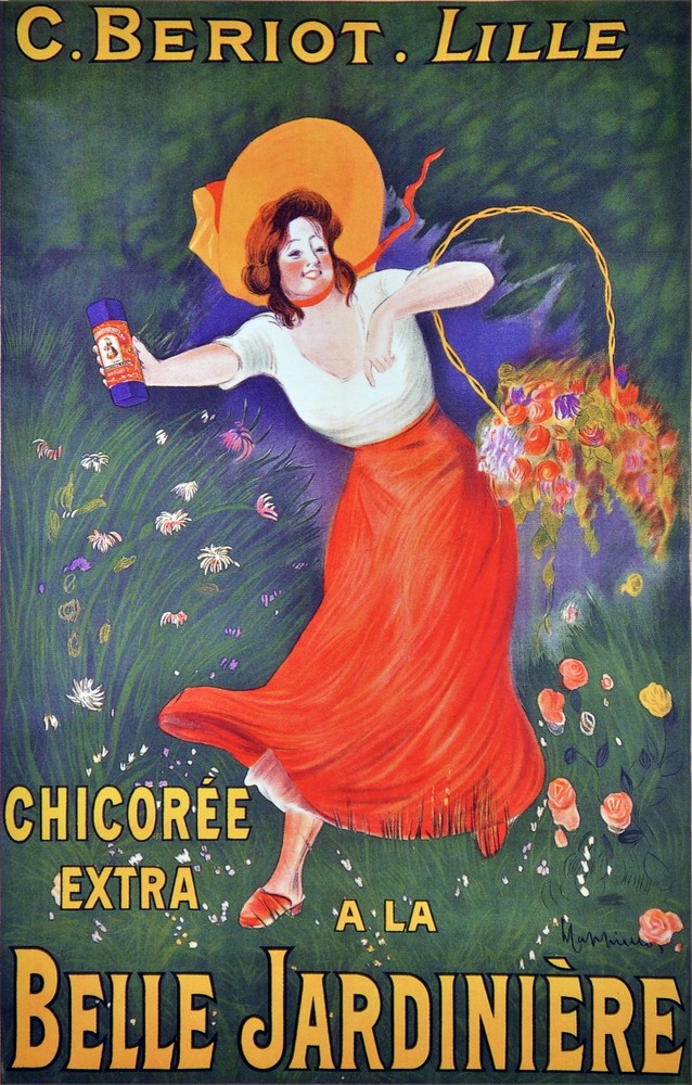 C. Beriot.Lille,Belle Jardiniere Decor Poster.French Garderner.Room design.3916