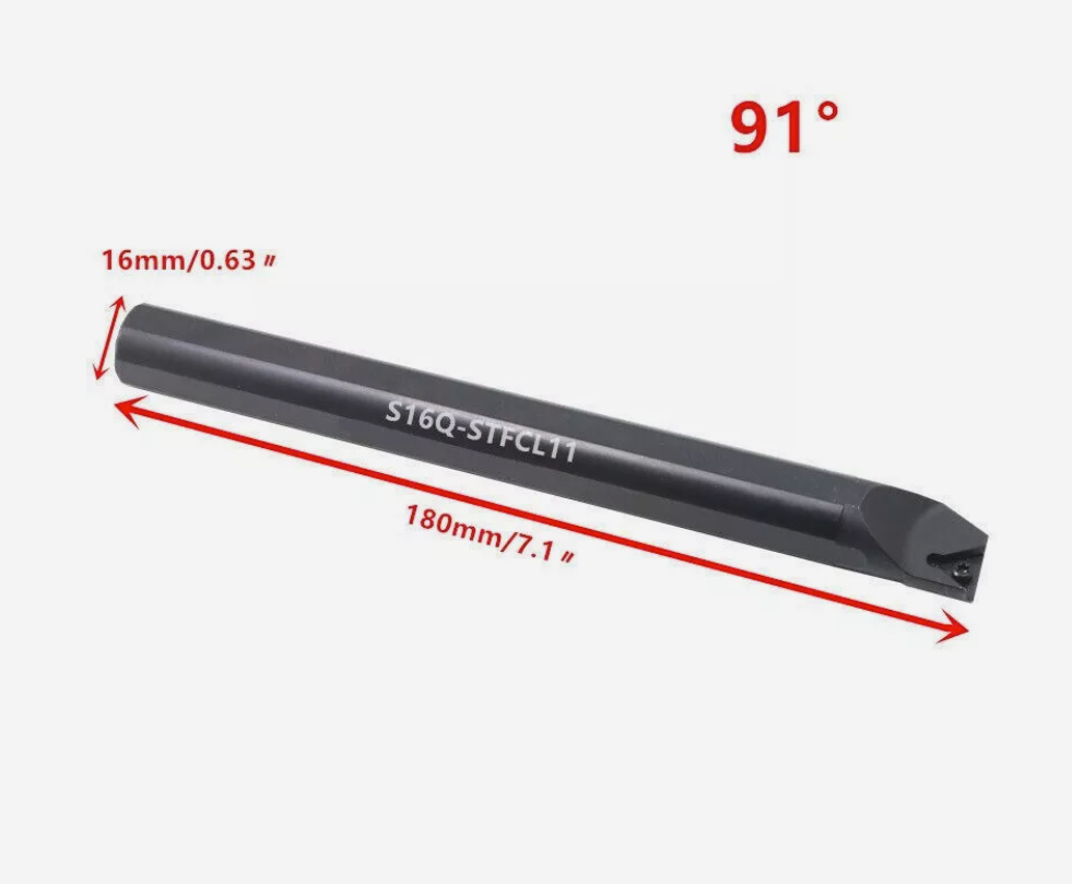 S16Q-STFCL11 CNC Lathe Internal Tool Holder for TCMT110208 Inserts